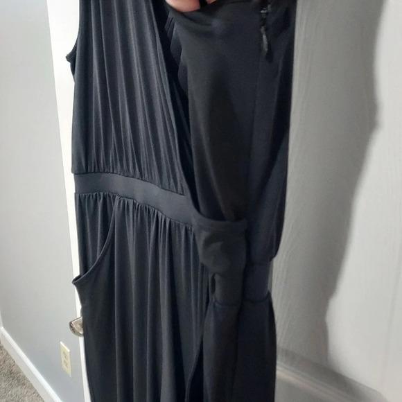 Lane Bryant Black Jumper/Romper Cinch Waist Cap Sleeves in Size 18/20 - 2X - Picture 9 of 12